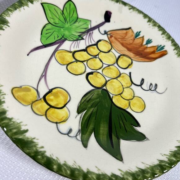 5 Peasant Village Southern Potteries Underglaze Fruit Dinner Plates Italy - Picture 2 of 16